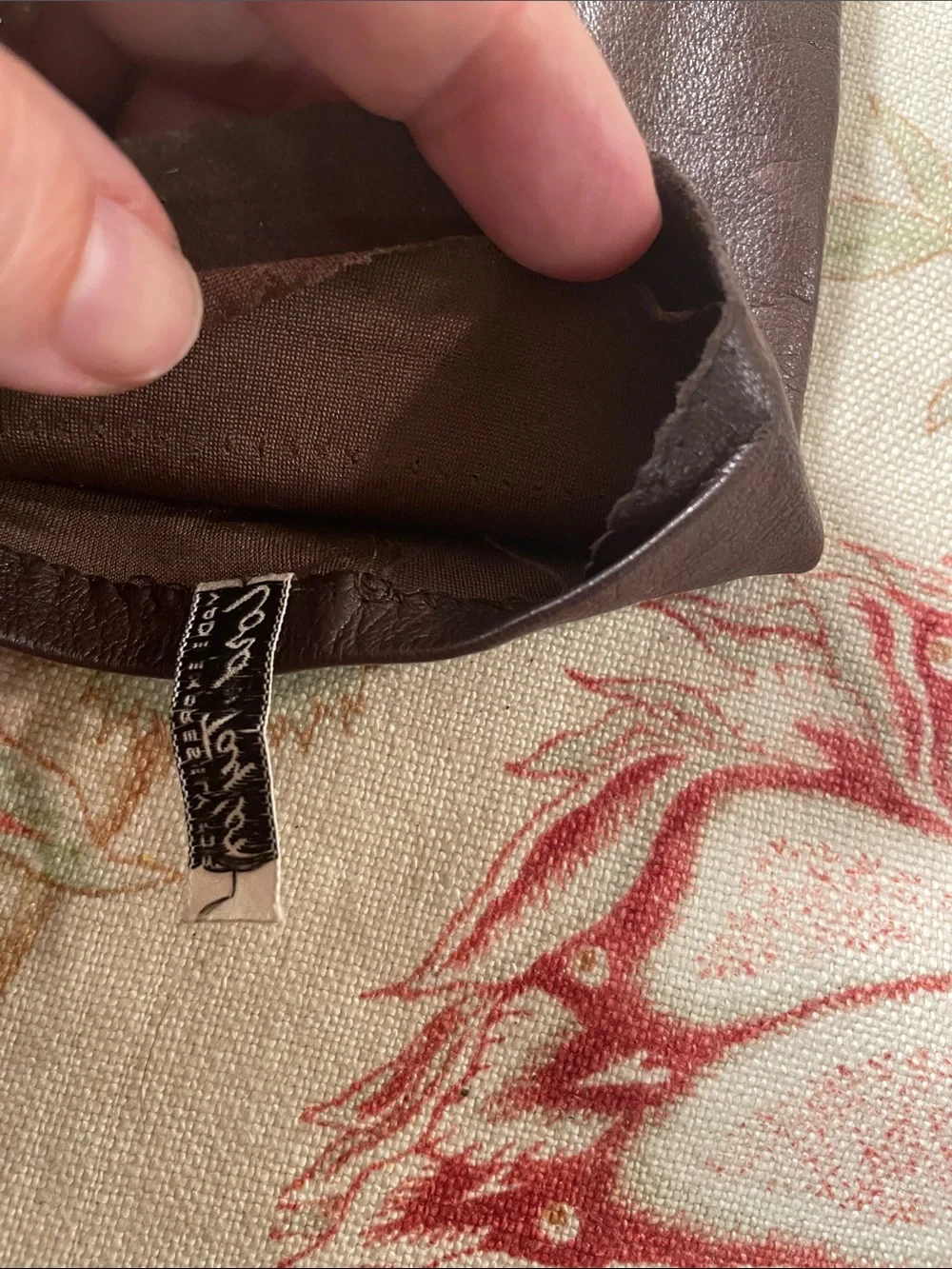 Lord & Taylor Long Brown Leather Gloves Vintage from 50-60’s